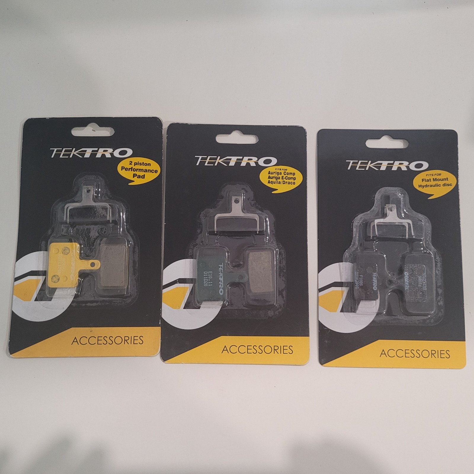 Lot of 3 Tektro Brake Pads Mix of Models A10YS E10.11 F10BS 