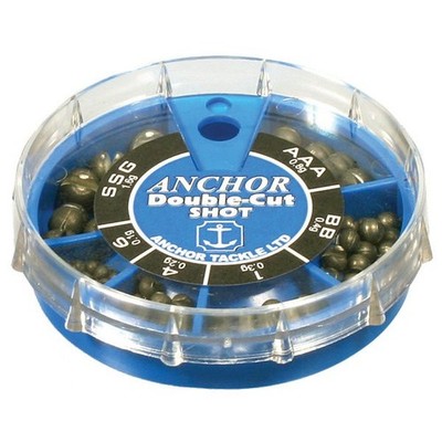 Anchor Tackle 6 Division Dispenser Double Cut Split Shot Schwimmer Angelgewichte