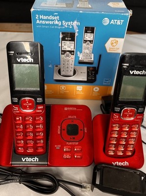 New AT&T 2 Handset Answering System CL82229 with Smart Call Blocker Open Box