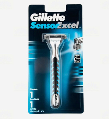 6 x Gillette Sensor Excel Rasierer Doppelklingen Handrasierer