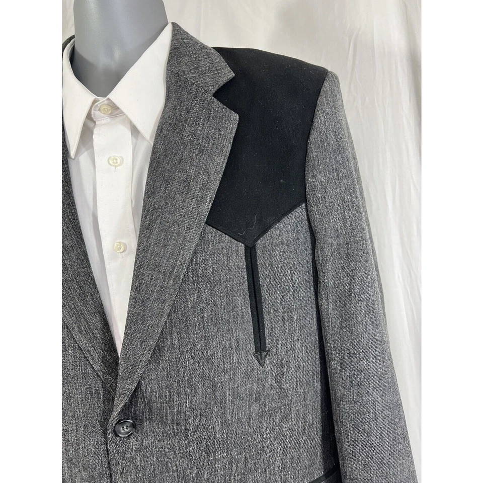 Vintage Circle S Texas Western Sport Coat Jacket Men SZ 40 Reg Rockabilly Cowboy - Image 4 of 4