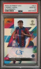 2023-24 Topps Finest UEFA CC Lamine Yamal Rookie Auto #A-LY PSA 10
