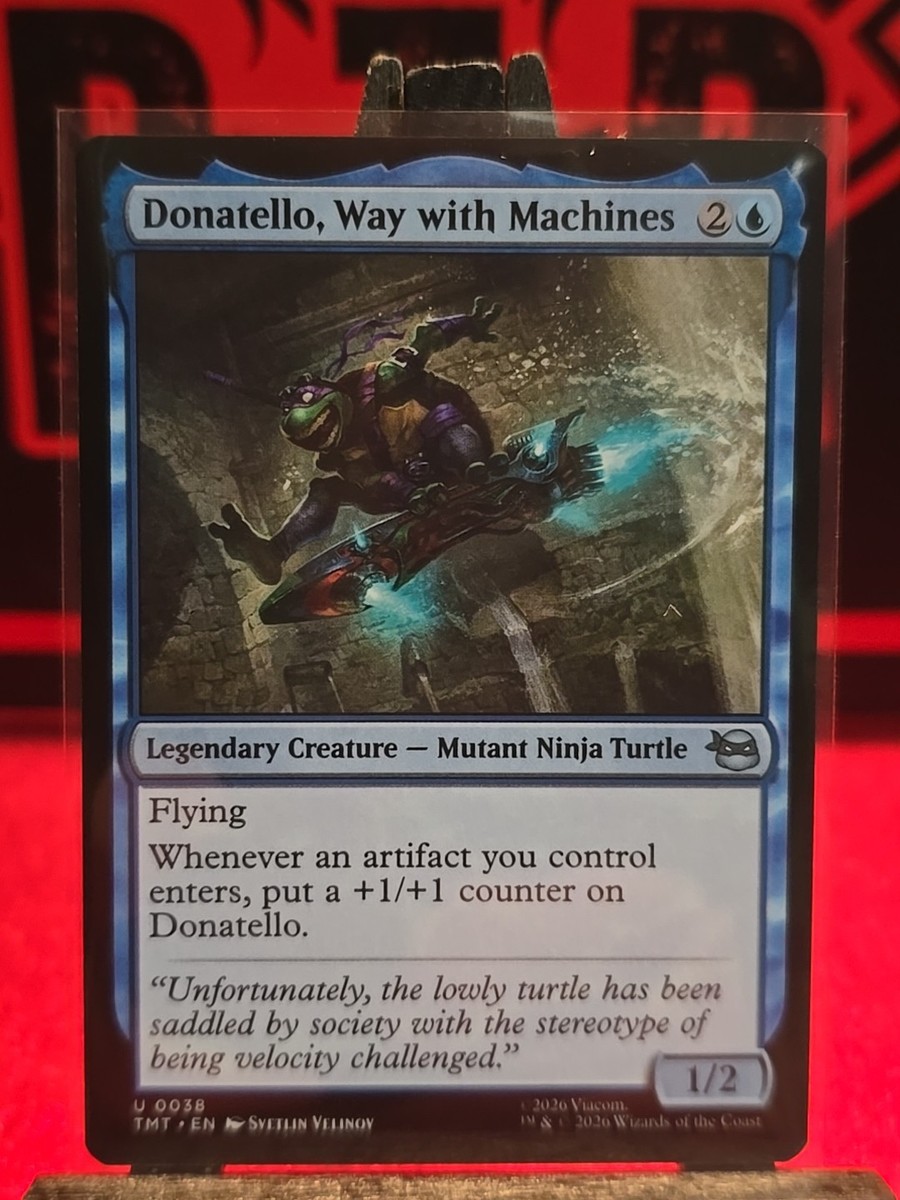 Donatello, Way with Machines TMT Ninja Turtles MTG 38 NM Unplayed