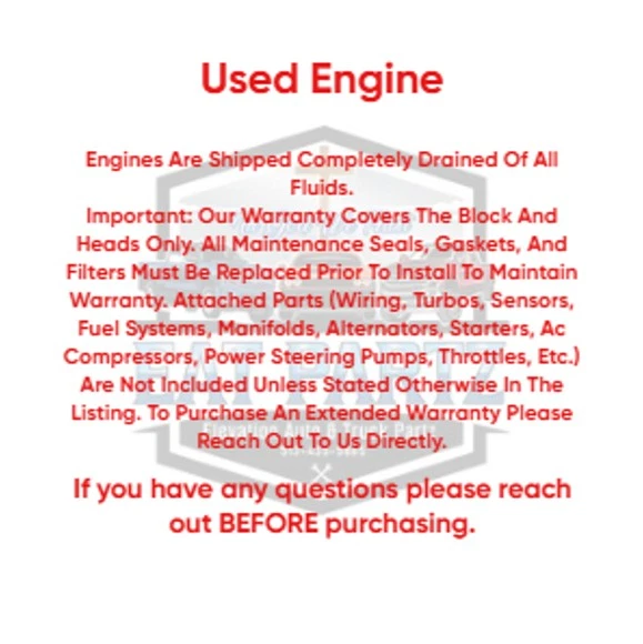 2002 Dodge Ram 2500 5.9L Diesel Engine VIN C Non-53 Block OEM - Image 3 of 4