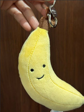Jellycat Fabulous Banana Plush Keychain Bag Charm Soft Toy Cute Gift NWT 2026