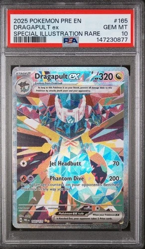 Pokemon 2025 Dragapult ex 165/131 SIR Prismatic Evolutions GEM MINT PSA 10