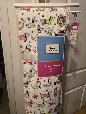 O Howly Night SCOUT Blanket Throw 50''x70'' NWT - Scottish Terrier  Dachshund Dogs