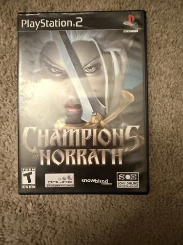 Champions of Norrath (Sony PlayStation 2, 2004) PS2 Black Label Complete CIB