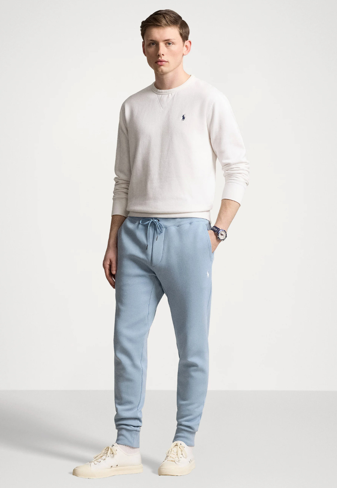 Polo Ralph Lauren Men Vessel Blue Double-Knit Jogger Pants Size L NWT 125TAX 15390₽