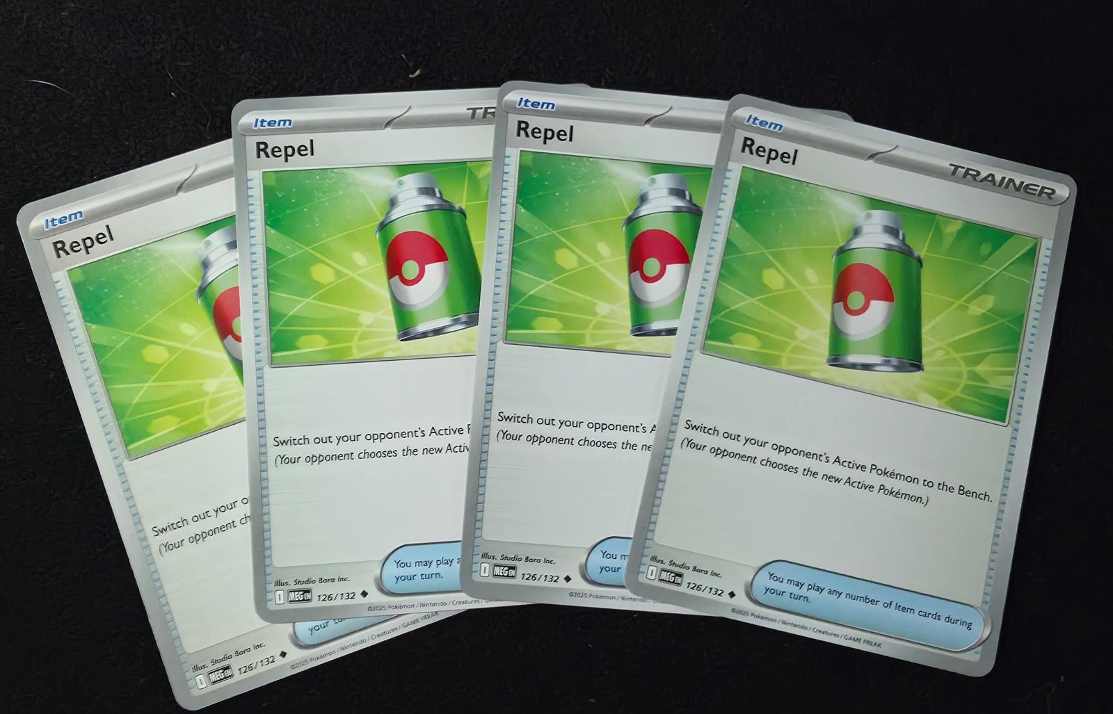 REPEL PLAYSET (x4) | 126/132 | UC NM/M | MEGA EVOLUTION POKEMON