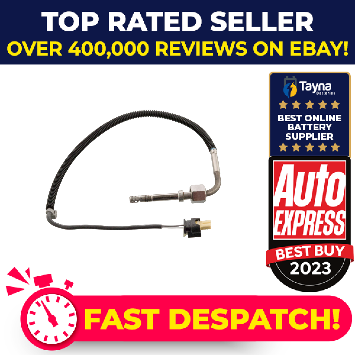 Exhaust Temperature Sensor fits MERCEDES ML300 W164 3.0D After DPF 09 to 11 Febi