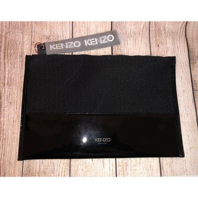Kenzo Perfumes Black Zippered Cosmetic Bag Rare New