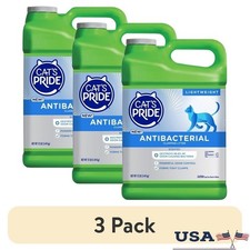 Antibacterial Clumping Cat Litter 12lb Jug Odor Control Lightweight 3 pack Clay 1.25 per pound