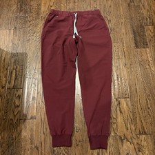 FIGS Women's Zamora Jogger Scrub Bottom Pants Size M Maroon