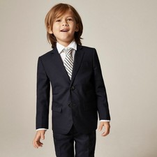 NWT Boy's J. CREW Crewcuts Ludlow Suit Jacket Navy Blue Chino Two Button 12