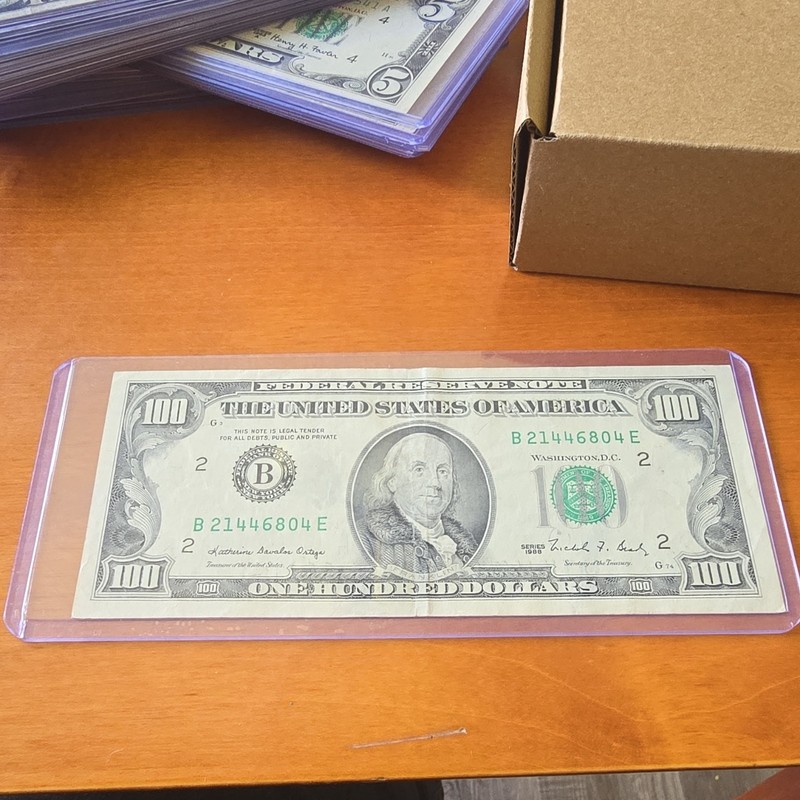 1988 $100 Federal Reserve Banknote B21446804E Circulated Uncertified Ungraded