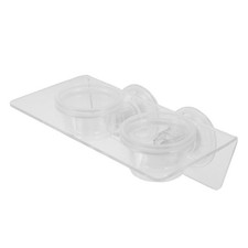 Reptile Feeder Bowl: Suction Cup Reptile Feeder Bowl - Acrylic Gecko Food Water