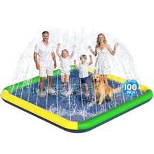 Splash Pad, EPN Non-Slip Splash Pad for for Kids Dogs, 140 x 100 Inch