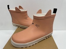 Liewood Jesse Thermo Cat Pink Tuscany Rain Boots Size 34 New