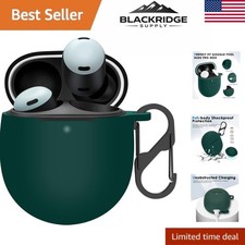 Shockproof Silicone Cover with Carabiner for Pixel Buds Pro 2022/2024