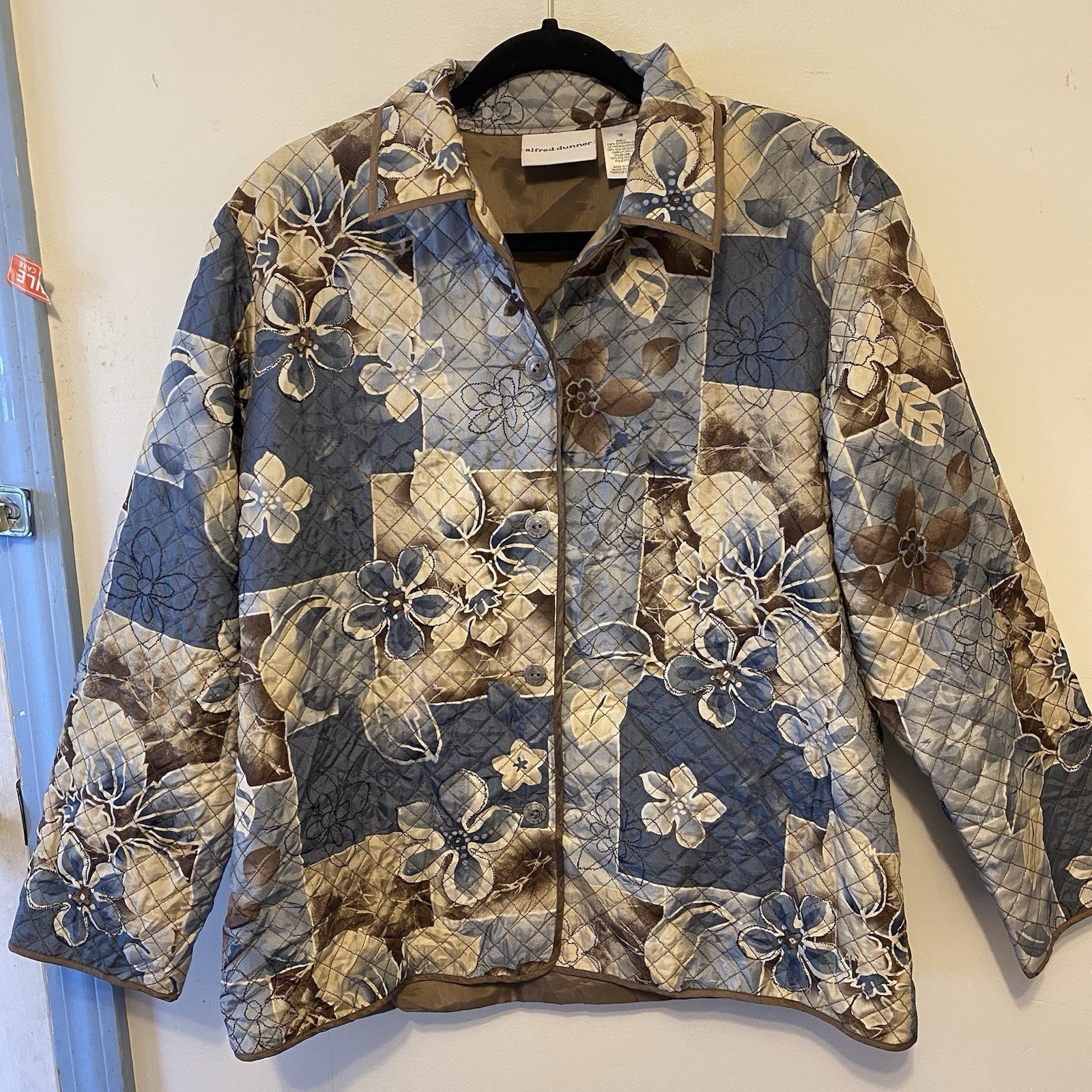 AlfredDunner Silk Patchwork Floral Multicolor But… - image 1