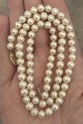 14kt Pearl Necklace With Matching Earrings — photo 4