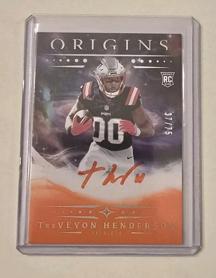 2025 Panini Origins - Rookie Autographs Treveon Henderson Treveyon /75