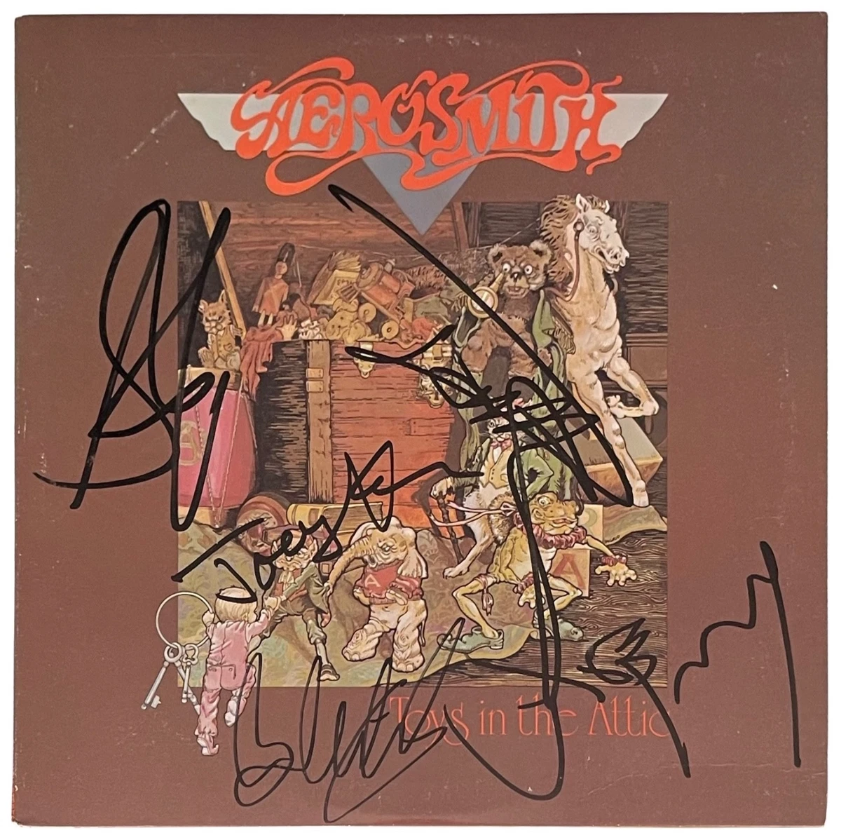Aerosmith サイン入りLPレコード Aerosmith Signed In Original Autographed Rock & Pop Records for