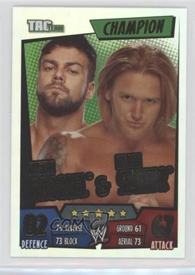 2011 Topps WWE Slam Attax Rumble Champion Justin Gabriel Heath Slater #GSCH 0w6