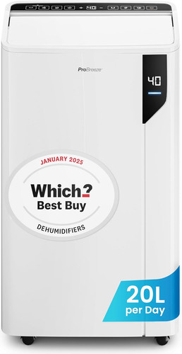 Pro Breeze® 20L/Day Compressor Dehumidifier - Energy Efficient with Laundry Mode