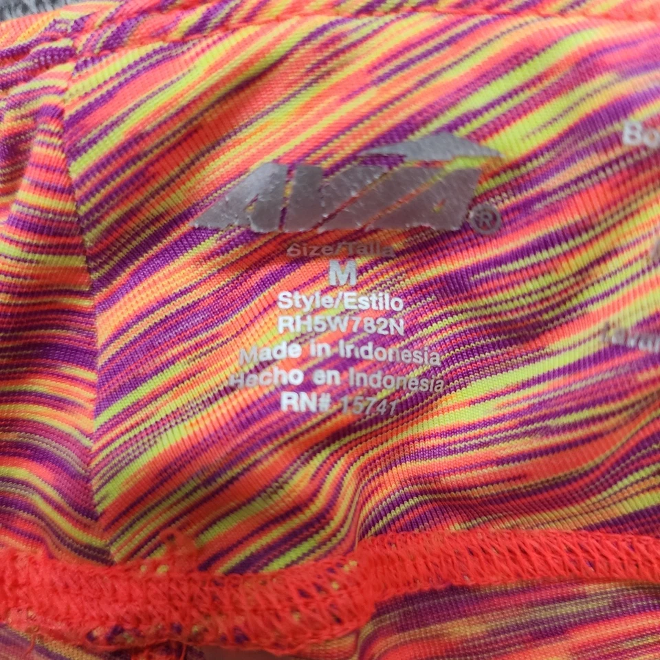 Leggings Avia Mujer M Neón Naranja Rosa Tinte Espacial Recortado Capri Entrenamiento Yoga Gimnasio Foto 4 de 4