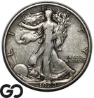1920-S Walking Liberty Half Dollar, Better Date, XF-225