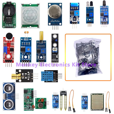 Sensors Modules and 16 Kinds Starter Kit for Arduino Raspberry Pi , Better than 