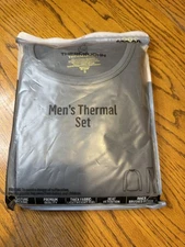 Thermajohn Thermal Underwear Set Mens Small Gray Base Layer Long Johns Warm