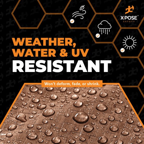 Brown Poly Tarp 10' x 20' - Durable, Water Resistant, Weather Resistant - 第 4/8 張圖片