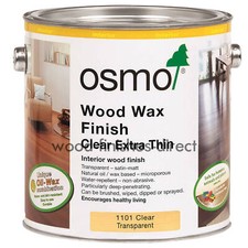 Osmo Wood Wax Finish Extra Thin (1101) - 125ml, 750ml & 2.5L - Use On Hardwoods