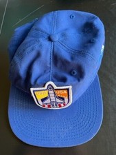 Buzz Aldrin NASA USA Logo Blue Snapback Cap - Pre-Owned - One Size Fits Most