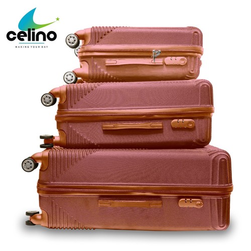 Koffer 3er Set leichte ABS Hartschale 4 Rollen Gepäck Tasche Reisetrolley - Bild 10 von 10