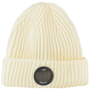 cp company white beanie