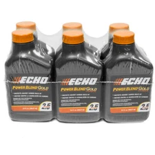 (6) Echo Oil 6.4 oz Bottles 2 Cycle Mix for 2.5 Gallon Xtended Life GOLD 