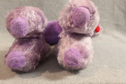 Vintage 17" Jee Bee Creation Authentic Purple Poodle Stuffed Plush 1950's - Picture 7 of 9