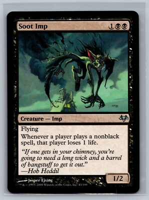 #ad Magic The Gathering Eventide Soot Imp #43 180 MTG TCG CCG $4.99