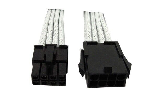 GELID SOLUTIONS 8 Pin (EPS) Sleeved Cable WHITE (CA-8P-02)