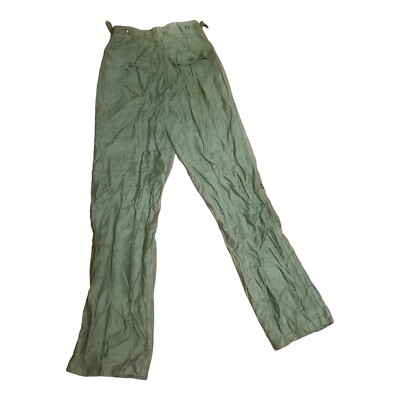 U.S. Armed Forces Vietnam Era OG-107 Cotton Sateen Trousers - Small