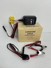 CARSHAM Trickle Battery Charger 12V Fully Automatic Battery Maintainer
