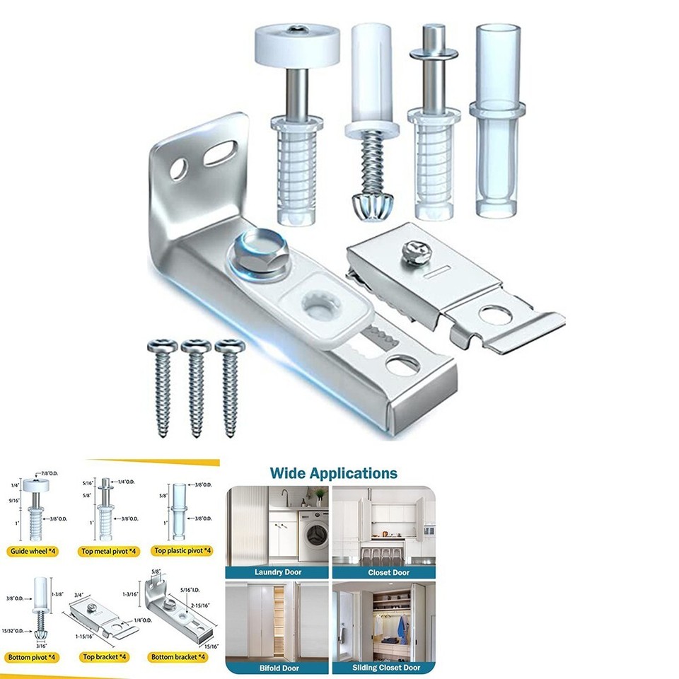 Door Hardware Kit Building Hardware Plastic/ Stainless Steel Practical