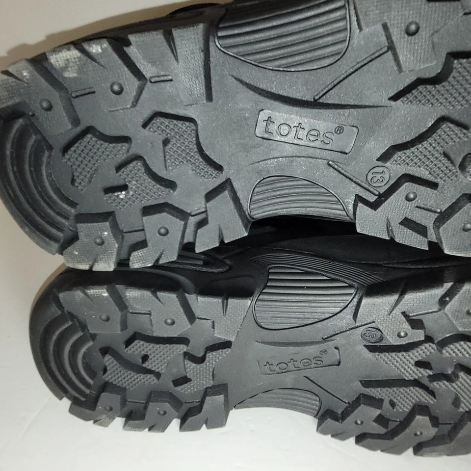 TOTES BOOM 黑色防水靴带 Thermolite 黑色男式 9M 码 — 第 4/4 张图片