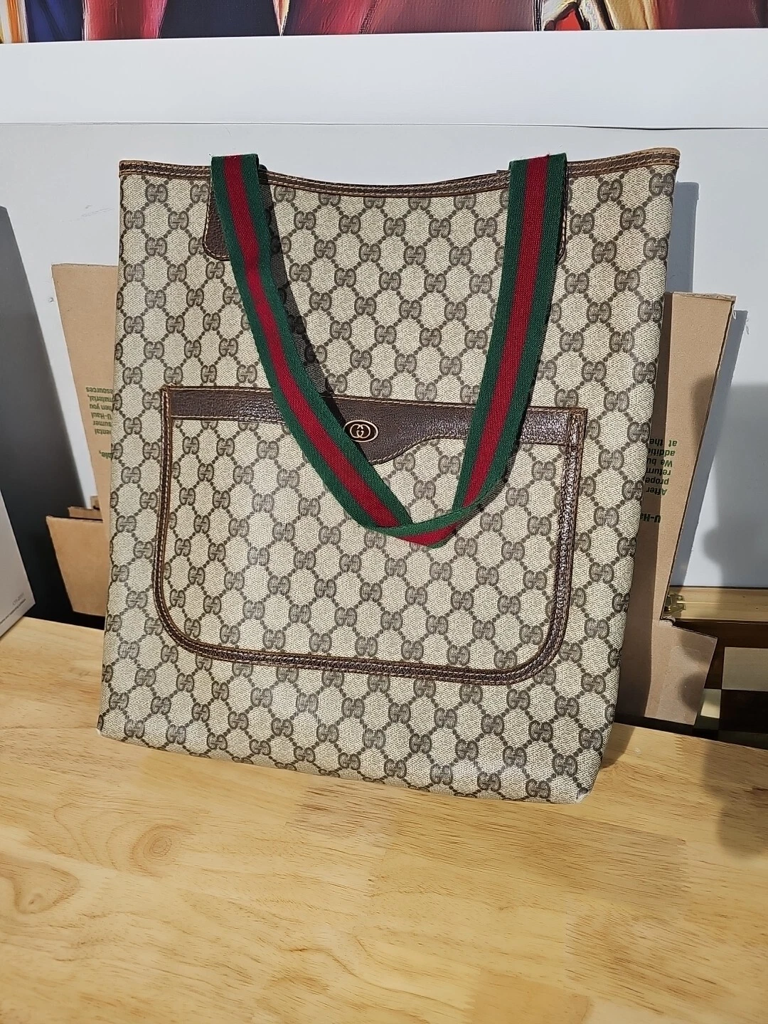 Sac fourre tout Gucci Supreme état proche du parfait certificat d'authenticité inclus 