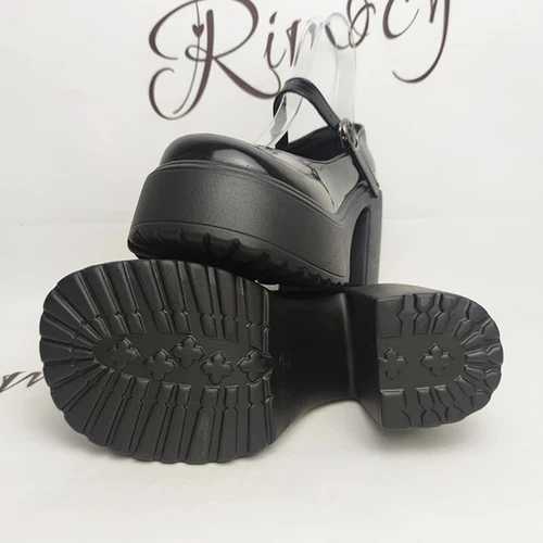 Chunky Platform Mary Jane Shoes High Heels Pumps New Sweet Thick Heel Party Shoe - Bild 11 von 19