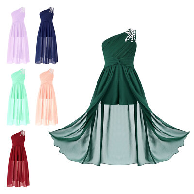 Mädchen Blumenmädchenkleid Hochzeit Brautjungfernkleid Festlich Overall Kleider